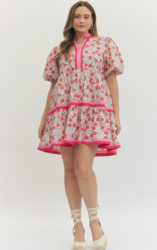 CURVY Fresh Bloom Mini Dress