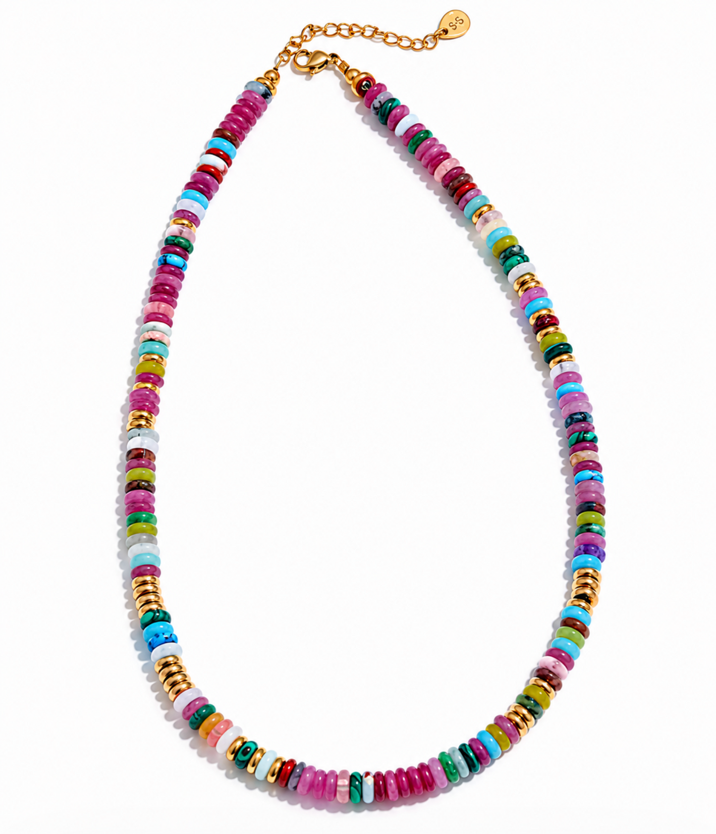 Colorful Beaded Necklace | Waterproof