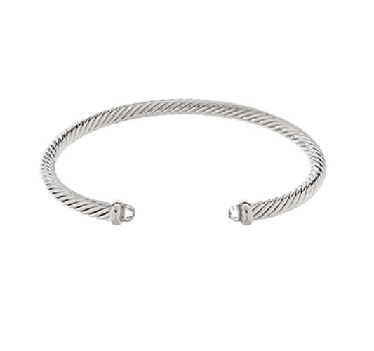 Thin Cable Bracelet - Clear