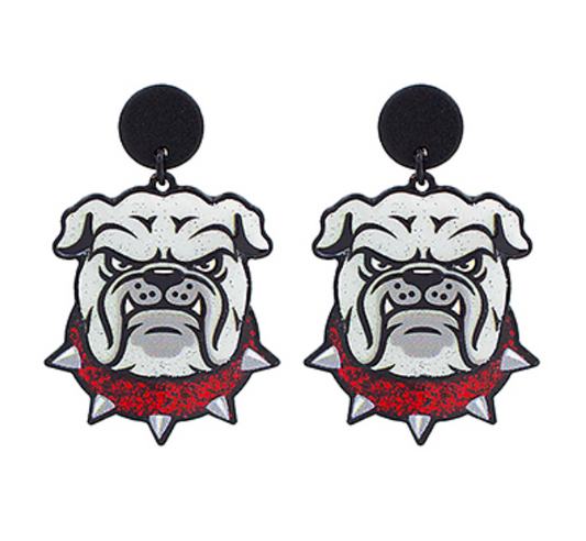 Game Day Bulldog Earrings