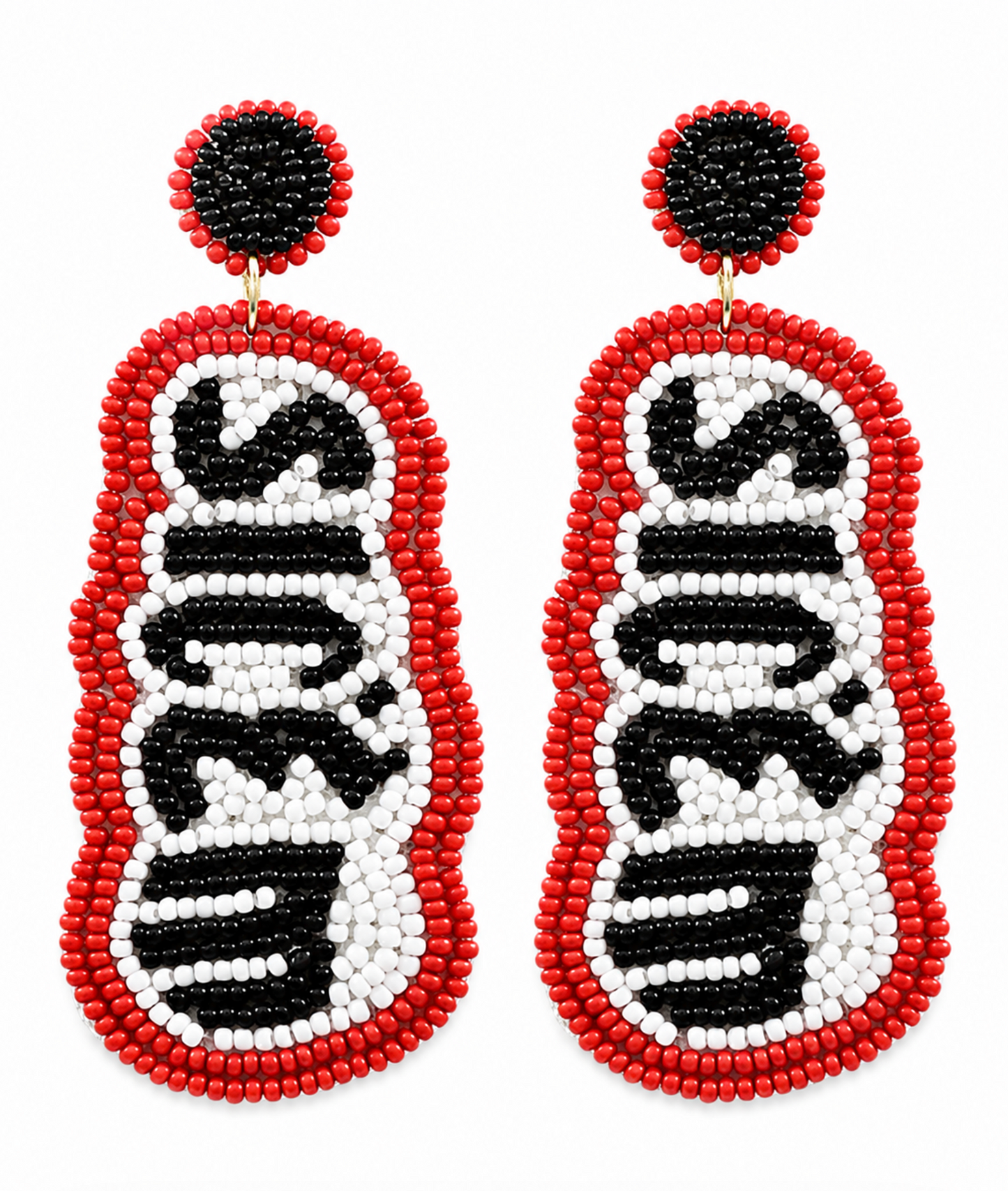 SIC'EM Beaded Drop Earrings