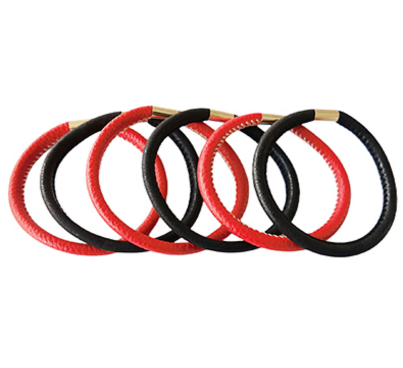 Stella Game Day Leather Bangles