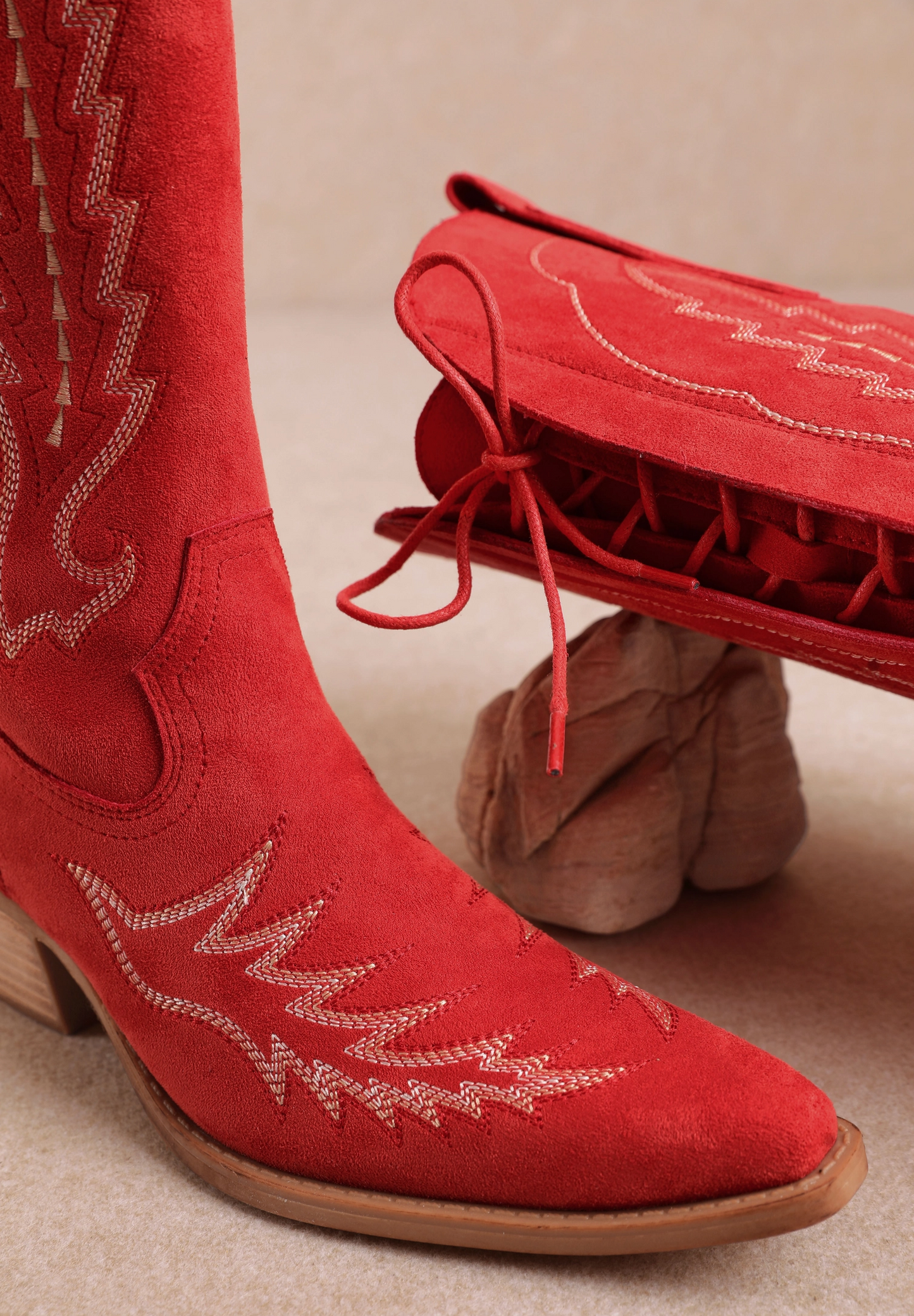 The Tessal Boot | Red Tall Boot