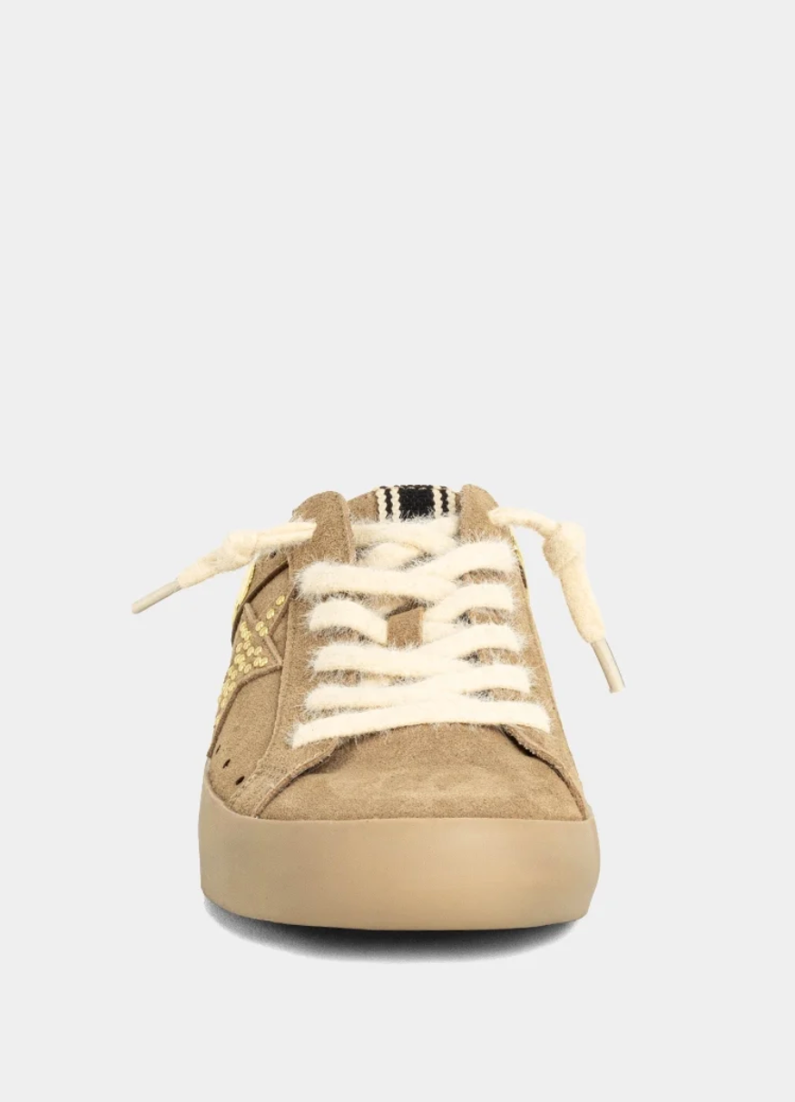 PIA Camel Suede Slip-On Sneakers | Shu Shop