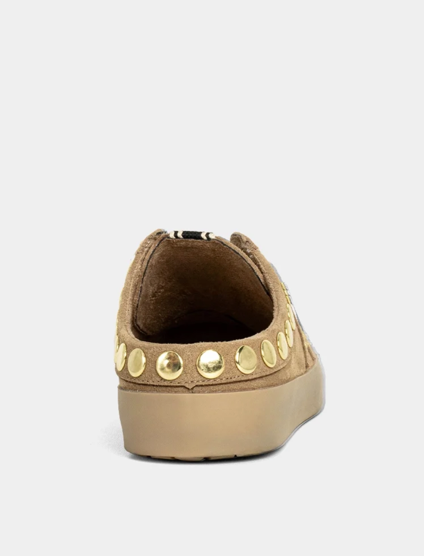 PIA Camel Suede Slip-On Sneakers | Shu Shop