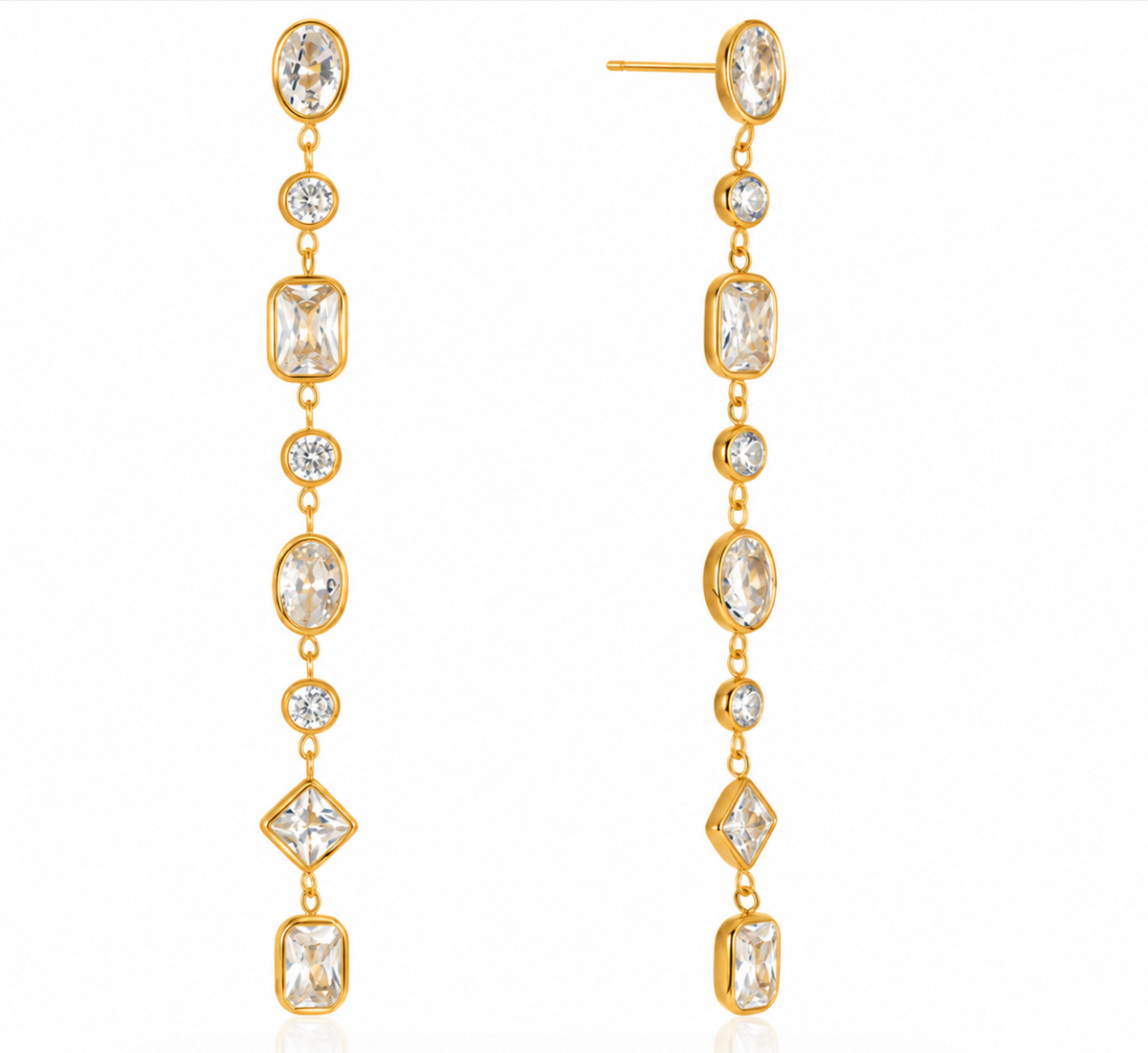 Haven Long Tassel Earrings | 18K Gold Plated Stainless Steel (Copy