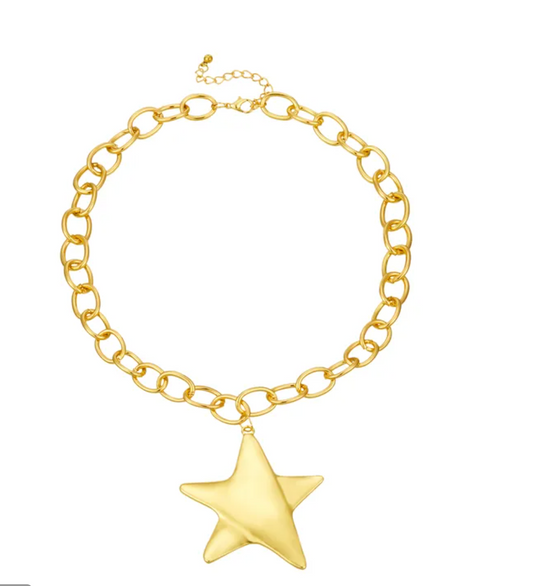 Sweet Star Chain Necklace - Gold