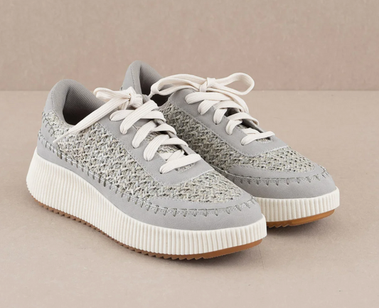 The Parma Grey | Woven Sneakers
