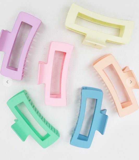 Matte Pastel JUMBO Hair Claw Clip