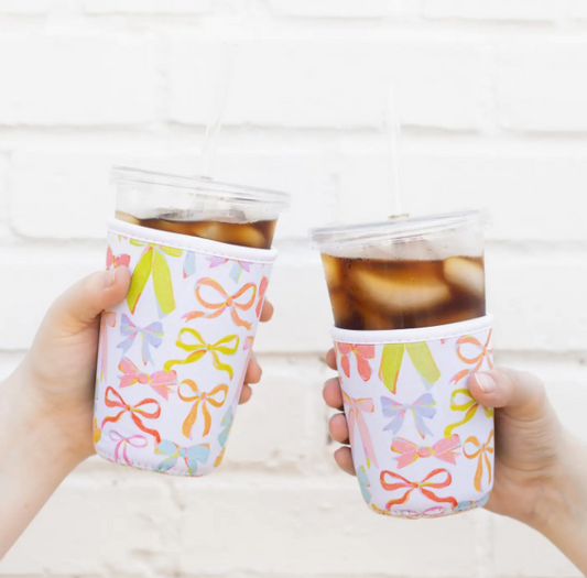 Rainbow Bows Drink/Coffee Sleeve