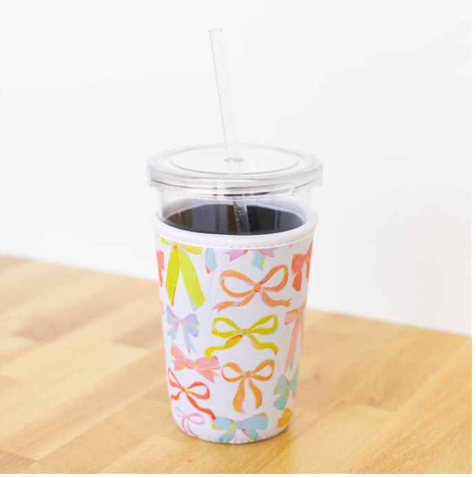 Rainbow Bows Drink/Coffee Sleeve