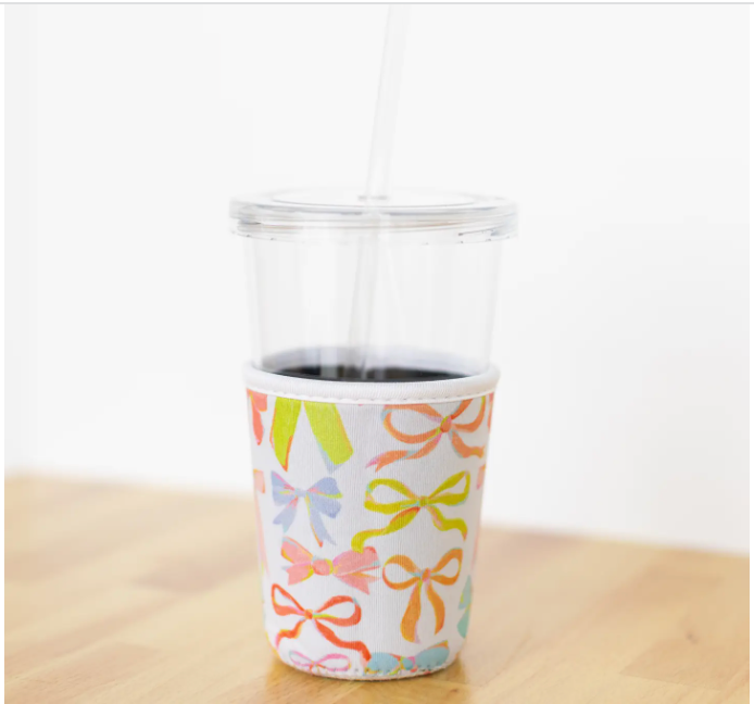 Rainbow Bows Drink/Coffee Sleeve