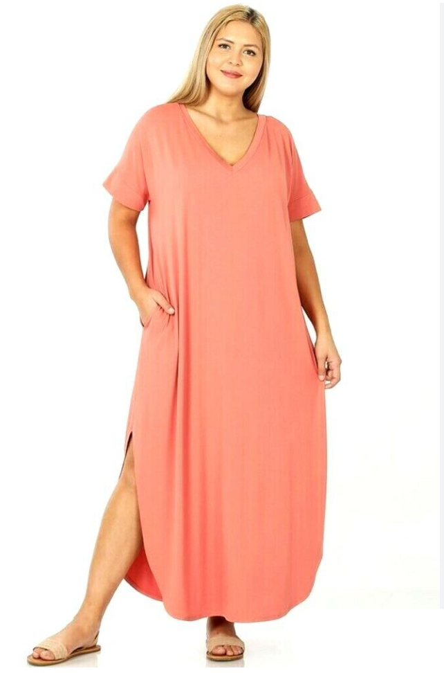 CURVY Parker Everyday Maxi - Ash Rose