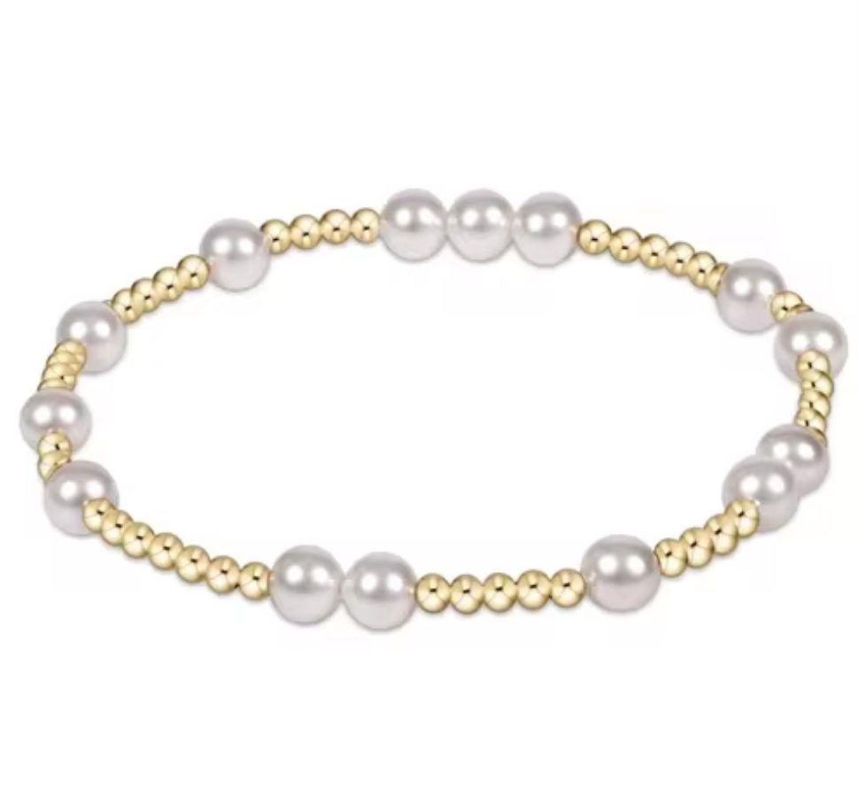 18K Gold Plated Pearl Luxe Beaded Bracelet - Stacy