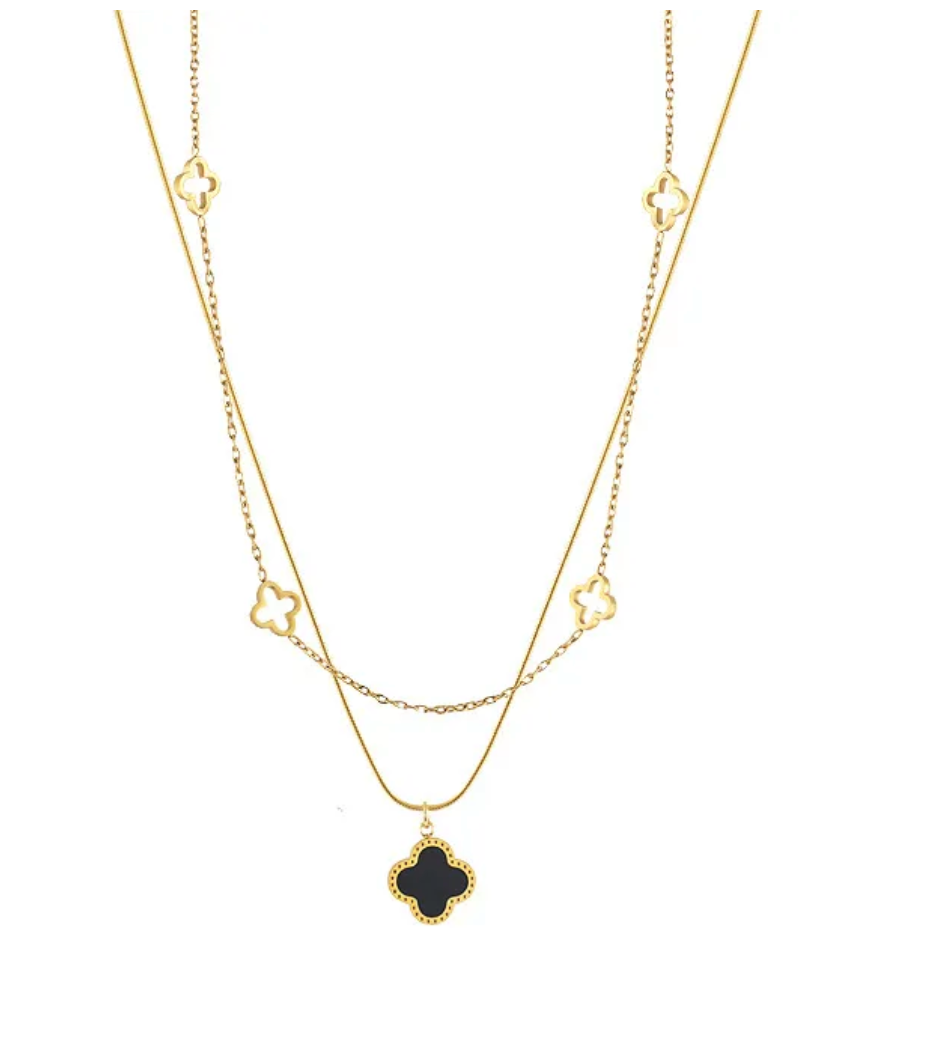 Layered Clover Necklace