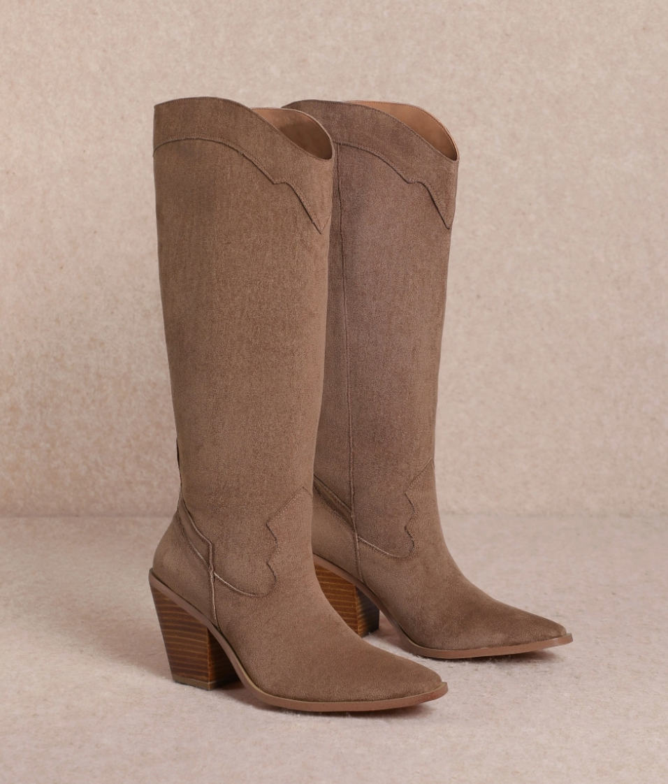 Classy Suede Chocolate Boots