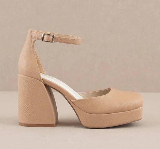 The Oslo Apricot | Chunky Platform Heels