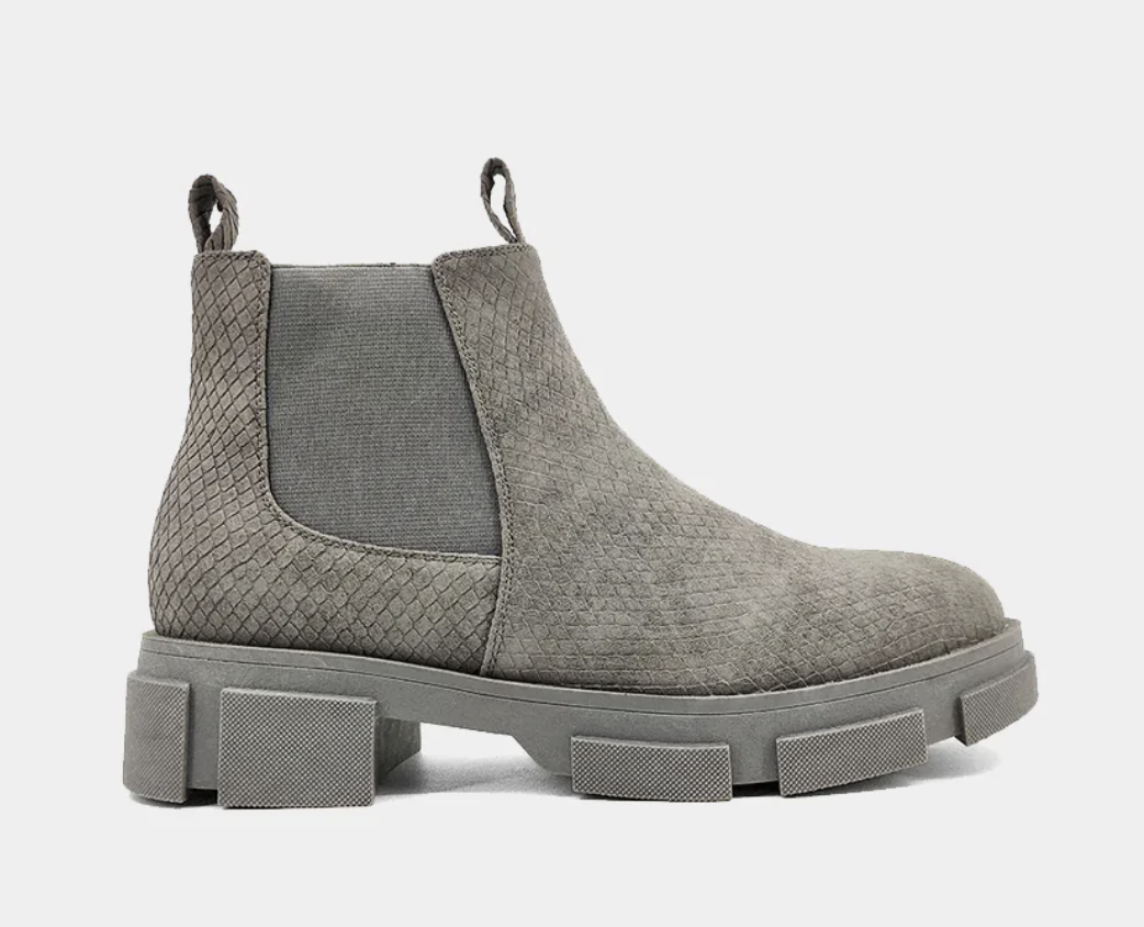 Shu Shop Gray Snake Boots