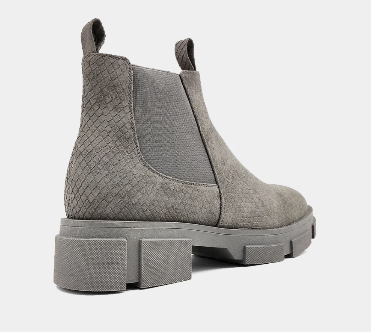 Shu Shop Gray Snake Boots