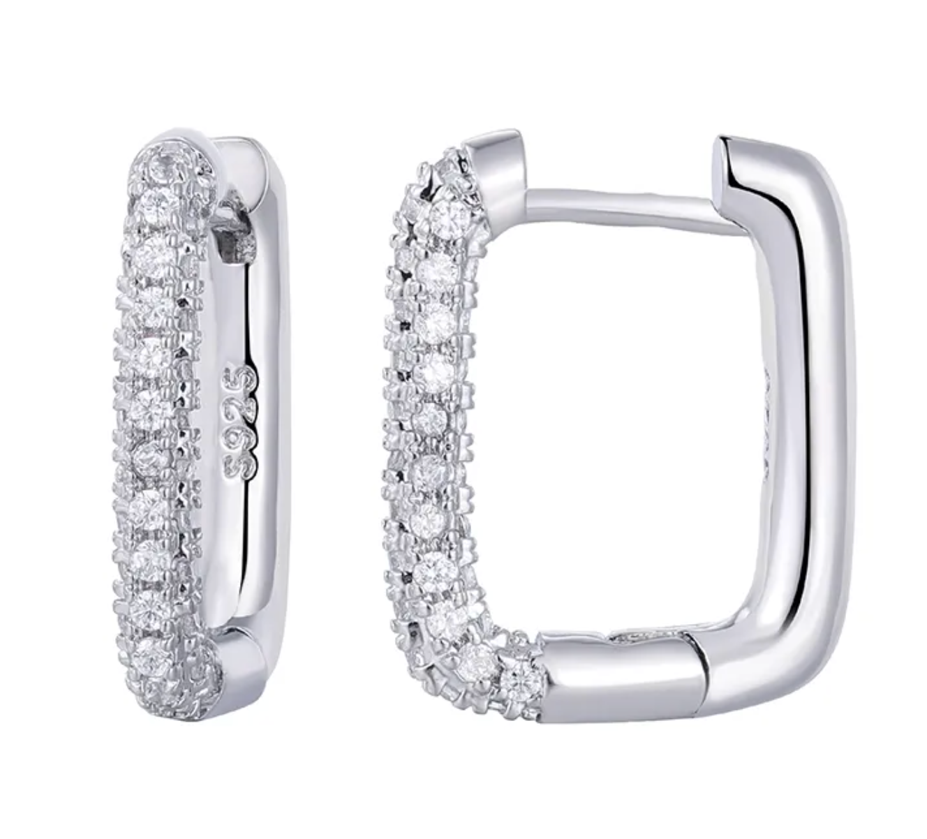 So Chic Hoop Earrings - Stearling Silver