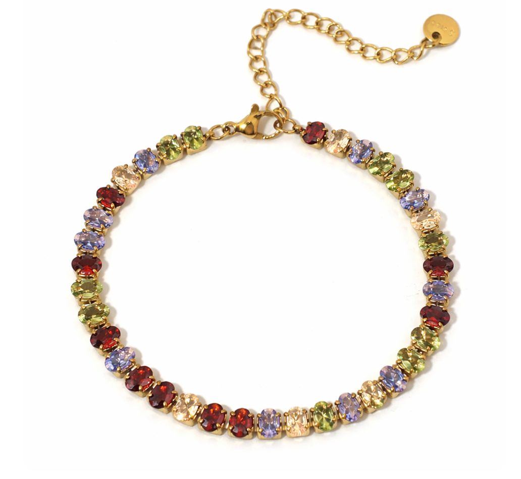 Anchor Color Mix Stud Bracelet
