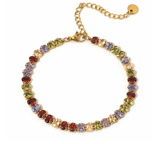 Anchor Color Mix Stud Bracelet