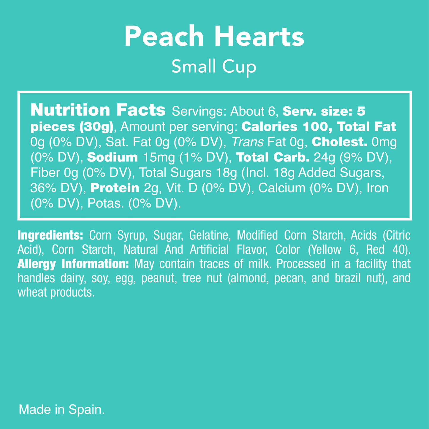 Peach Heart Gummies