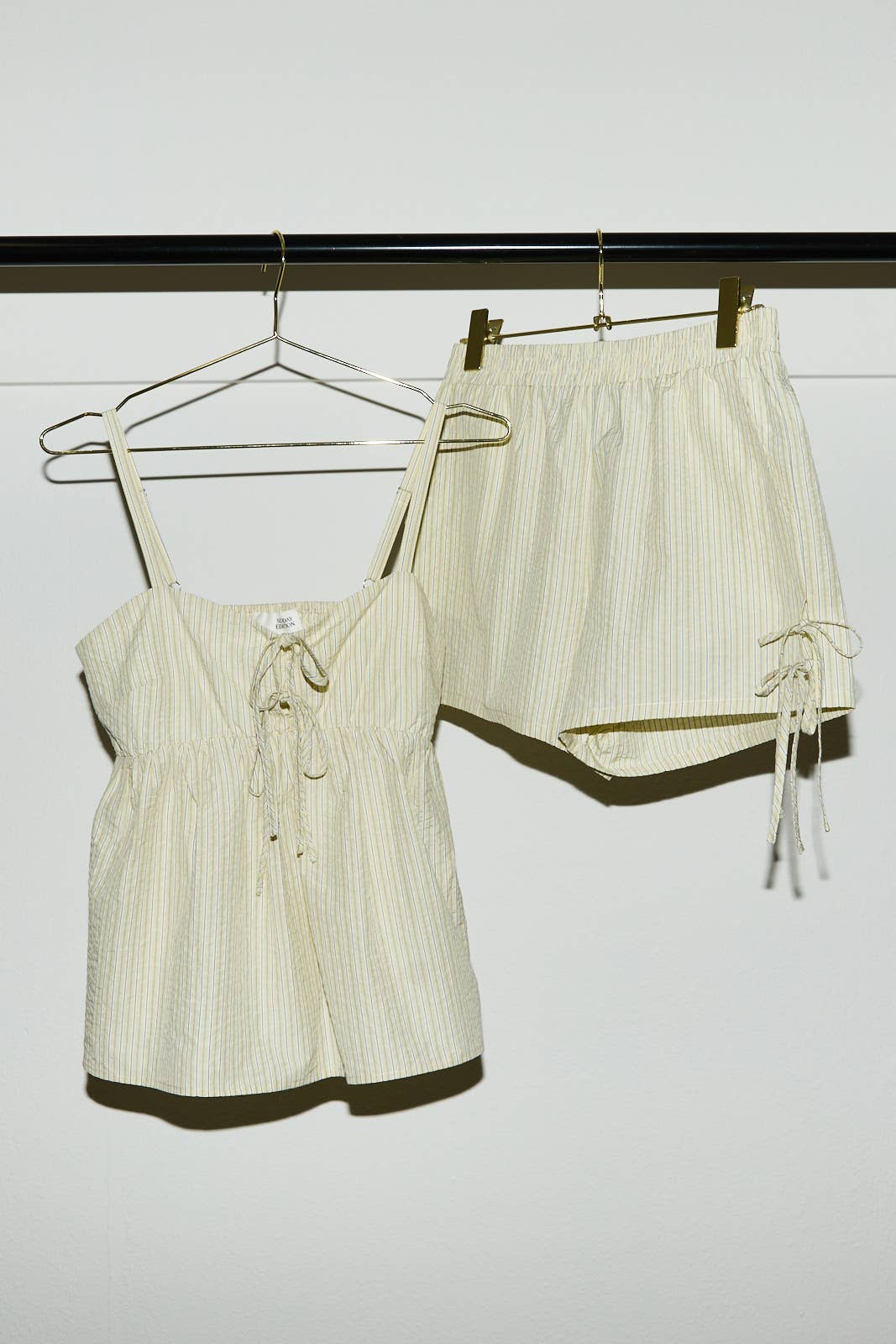 Mila Striped Bow Tie Set