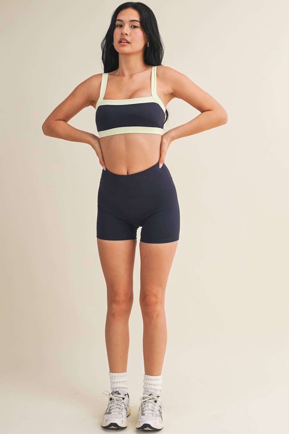 Navy Biker Shorts