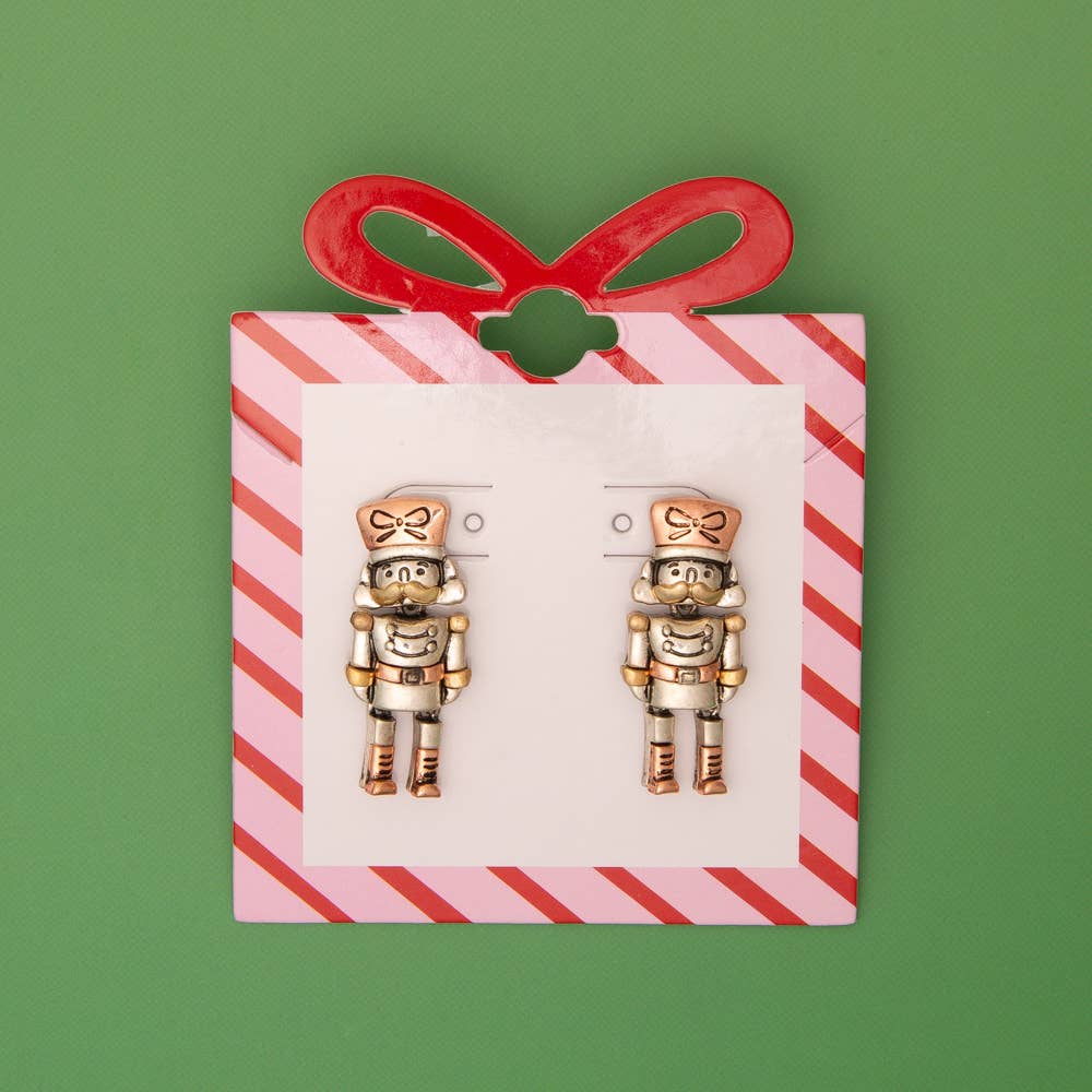 Christmas Nutcracker Post Earrings