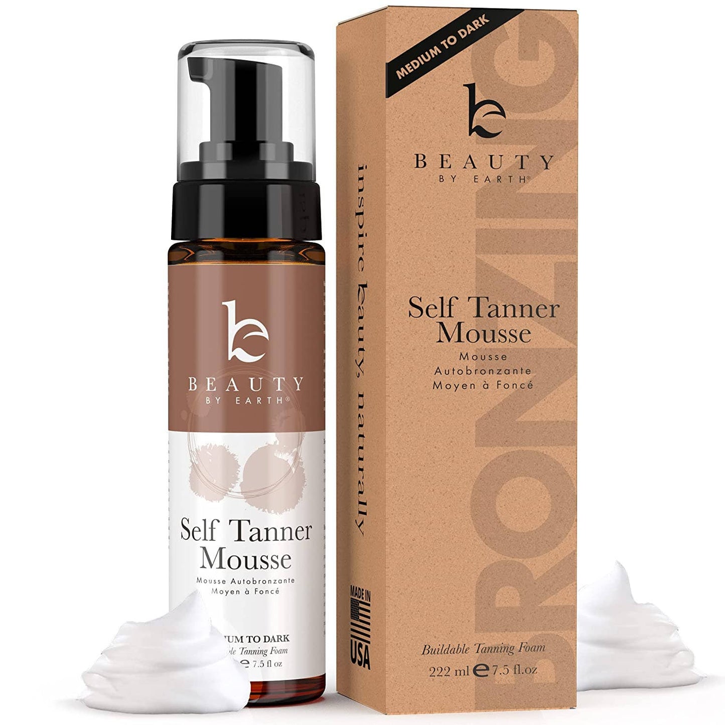 Self Tanner Body Tanning Mousse - Medium to Dark / 7.5oz