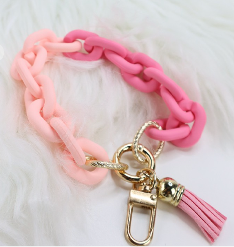 Pastel Chain Link Keychain