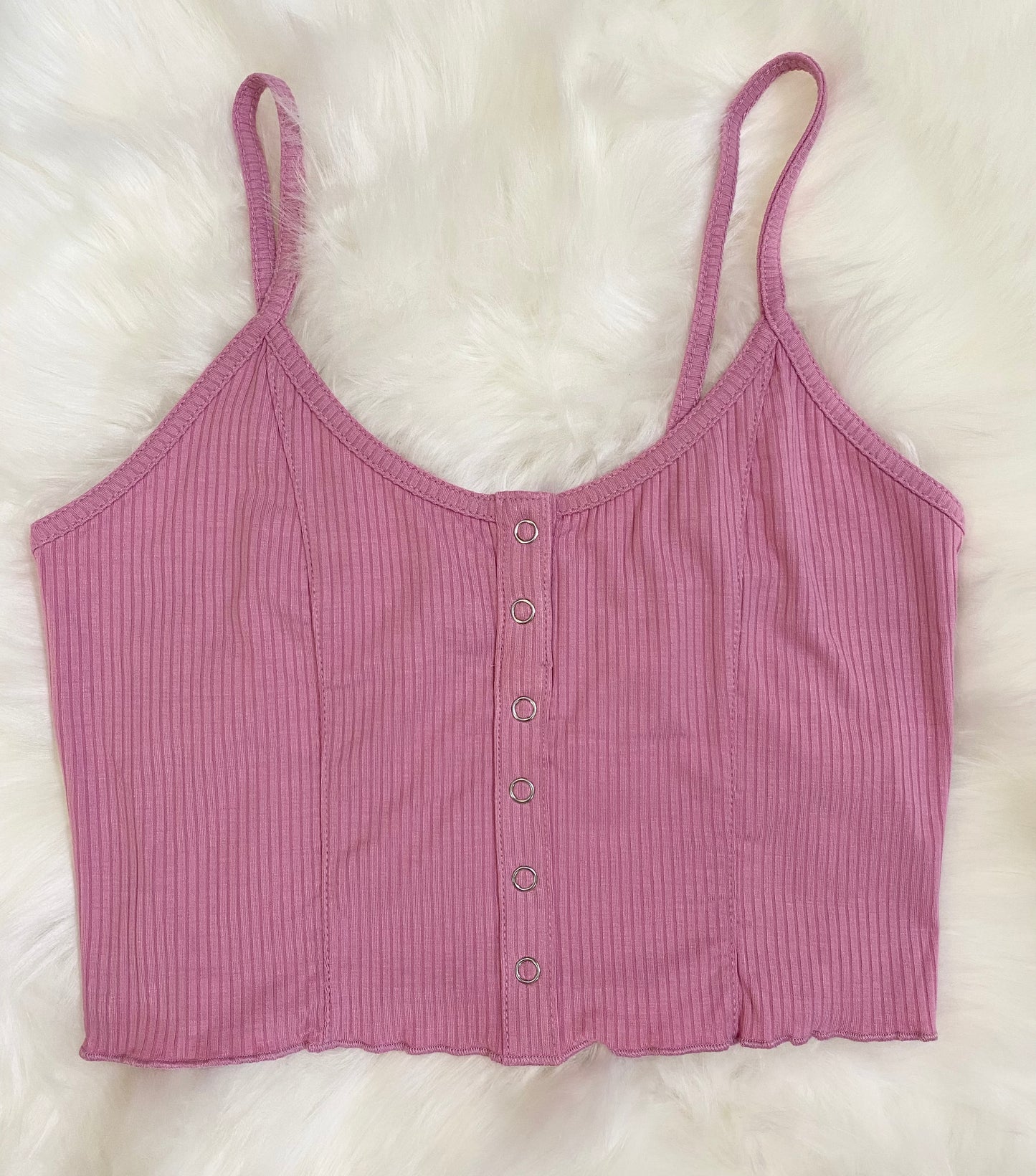 Pink Everyday Button Up Tank